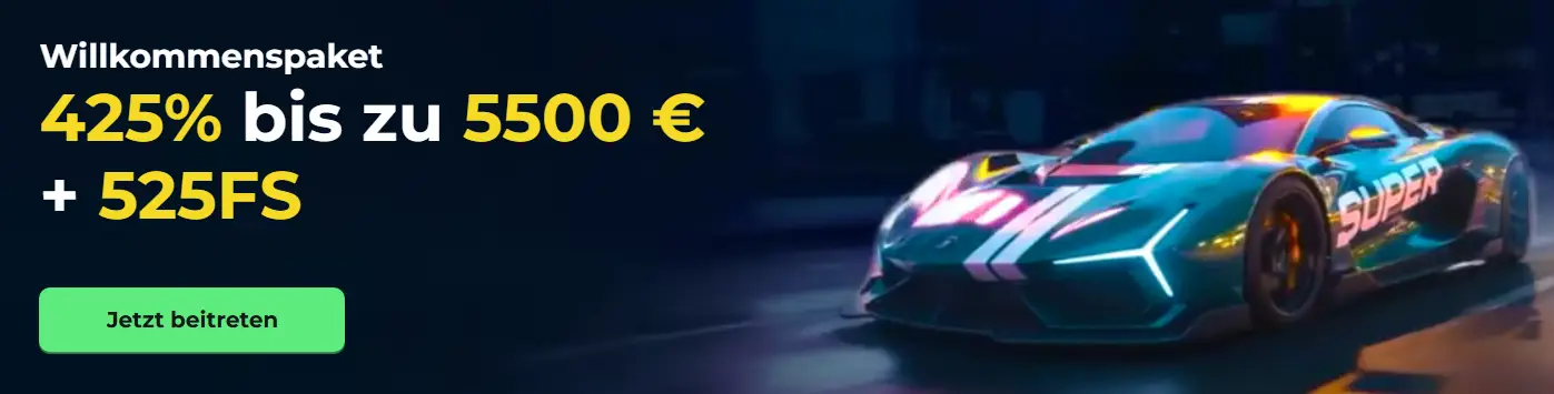 Super Spin Casino DE Willkommenspaket