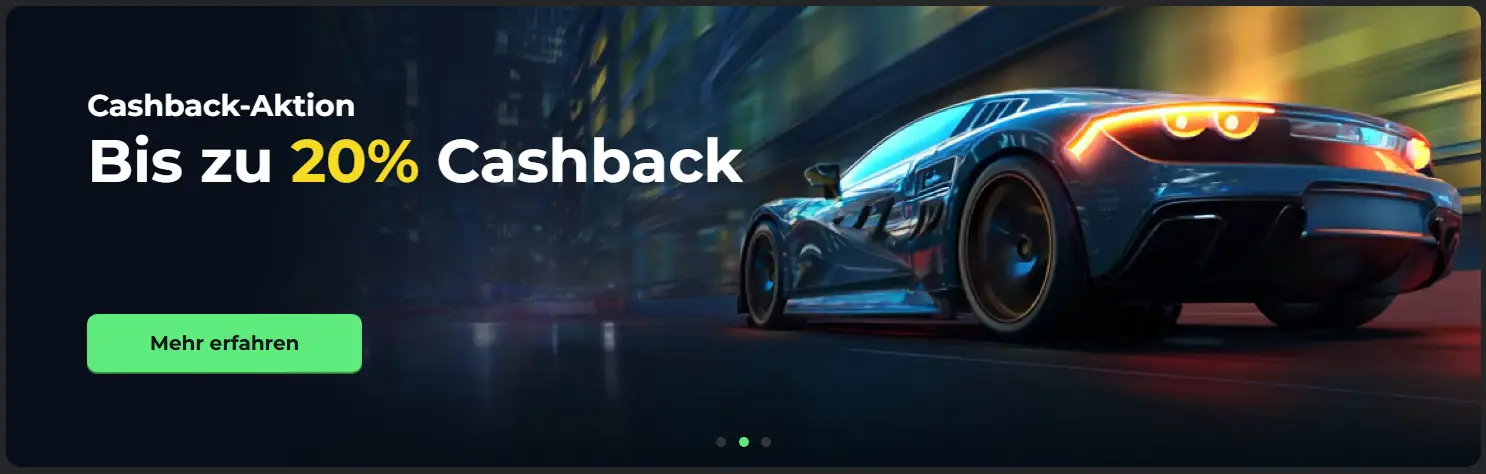 Super Spin Casino Cashback banner